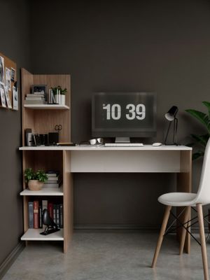 Imagen 2 del producto Escritorio con Librero Top Living Maple Nórdico Estantes