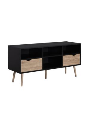Rack de TV Top Living Bolonia Black con Cajones Nórdico