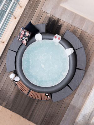 Imagen 2 del producto Mueble Rattan Cabinet SPAs Redondos