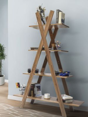 Imagen 2 del producto Estante Librero Triangular Top Living Uluan Estilo Rústico