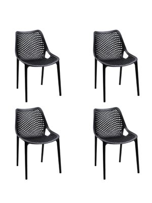Set de 4 Sillas de Comedor y Terraza Relan Aira Apilables
