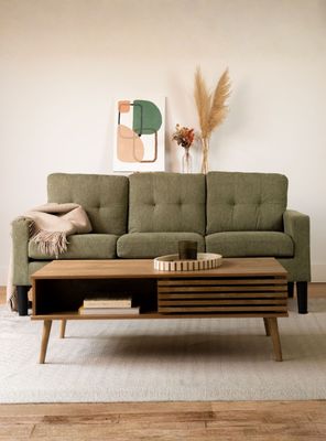 Imagen 2 del producto Sofá 3 Cuerpos Relan Sutri Sillon Capitoné Verde