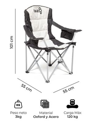Imagen 2 del producto Silla Plegable Para Camping Kano Cucao Reforzada Acolchada