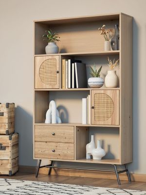 Imagen 2 del producto Estante Librero De Ratán Top Living Jaipur con Cajones