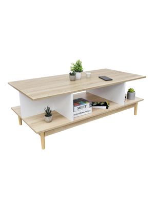 Mesa de Centro Top Living Bari Rectangular Lateral Nórdica