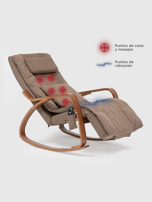 Imagen 2 del producto Silla Masajeadora Mecedora de Madera D-1550C Relan