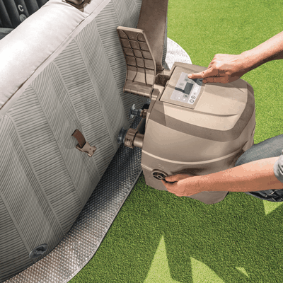 Imagen 2 del producto Spa Hot Tub Inflable Intex Chevron Deluxe Square Bubble Spa 4 Personas