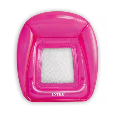 Imagen 2 del producto Asiento Flotante Inflable Intex 104 x 102 Cm Transparent