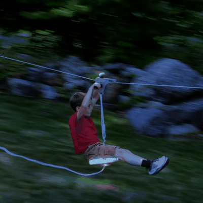 Imagen 2 del producto Kit Tirolesa 30,5 m con Freno Slackers Riderz Zipline 100 Ft. w/ Spring Brake