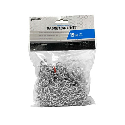 Imagen 2 del producto Red Basketball de Metal Franklin Sports Hoop Chain 12 Loop Basketball Net