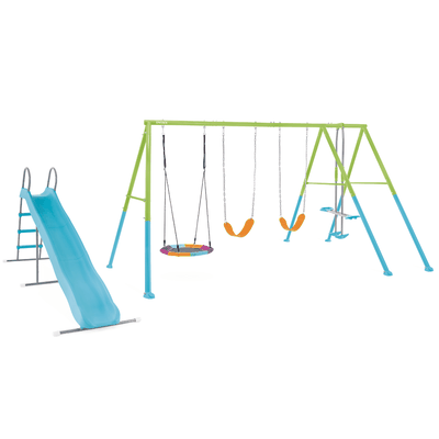 Set Columpio de 5 Accesorios Intex Five Feature Swing Set Verde Azul