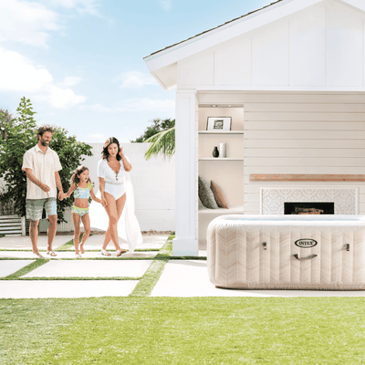 Imagen 2 del producto Spa Hot Tub Inflable Intex Chevron Deluxe Square Bubble Spa 6 Personas