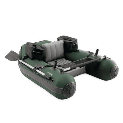 Bote inflable Intex Big Catch Protm Fishing Tube Set Capacidad 140 Kg + Remos + Inflador