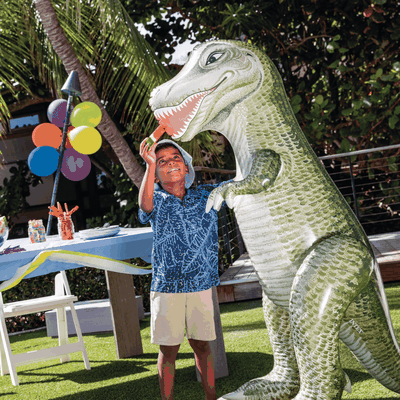 Imagen 2 del producto Dinosaurio Tiranosaurio Inflable Intex Jurassic Dino Pals