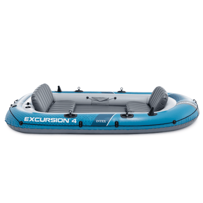 Imagen 2 del producto Bote Inflable Intex Excursion 4 Set Capacidad 500 Kg + Remos + Inflador