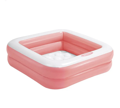 Piscina Bebé Inflable Play Box 86x86x25 Cm Rosada
