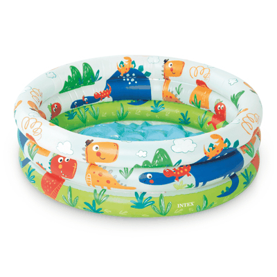 Piscina Bebé Inflable Dinosaurio Intex 61x22 Cm Dino Buddies 3 Ring