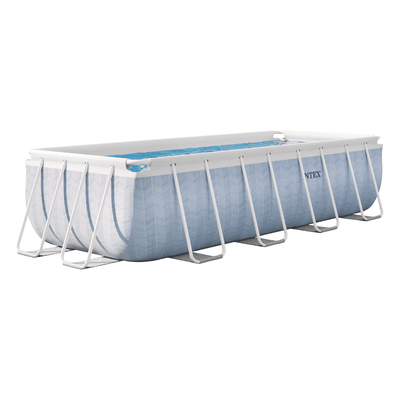 Piscina Estructural Intex Prisma Frame Chevron Set 400x200x100 Cm + Bomba + Escalera