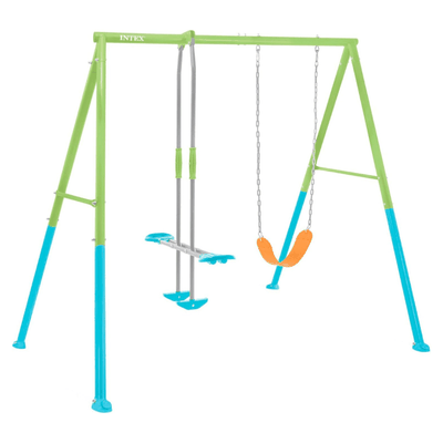 Set Columpio de 2 Accesorios Intex Two Feature Swing Set Verde Azul Mod 1