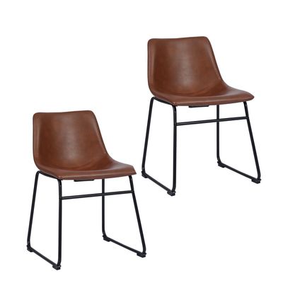 Pack 2 Sillas de Comedor Burgos Café