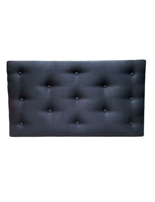 Respaldo 1.5 plazas Negro Lino Muebles Rimar