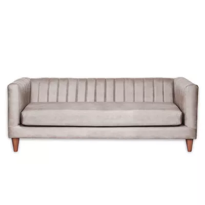 SOFA SORRENTO 3C CUERO KENTUCKY GRIS