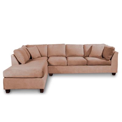 SECCIONAL PADUA IZQ TELA VELVET BEIGE