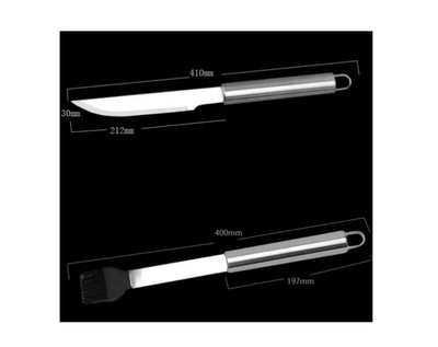 Imagen 2 del producto Set Parrillero Asado Barbacoa 18 Pcs En Maleta Kit