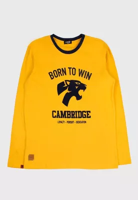 Polera teens niño m/ larga varsity 501