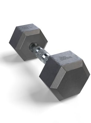 Imagen 2 del producto Mancuerna Hexagonal Recubierta en Caucho 15K