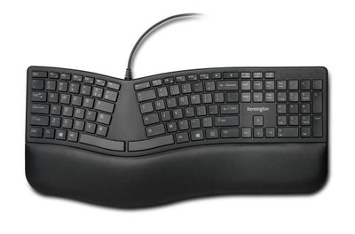 Imagen 2 del producto Teclado Ergonómico Kensington Pro Fit, Teclas Silenciosas, Inclinación Ajustable, Negro