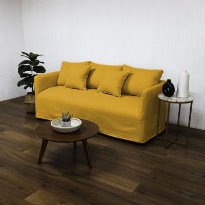 Imagen 2 del producto Sofá Dua 2 Fundas Intercambiables Amarillo Y Cafe