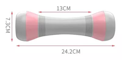 Imagen 2 del producto Pack 2 Mancuernas Ajustables Pesas 1/1.5/2 Kilos Cada Una Rosado