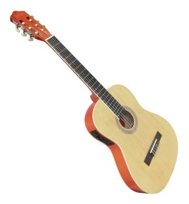 Guitarra Electroacustica 39 Pulgadas Con Alma Y Funda Sevillana Ultra Delgada
