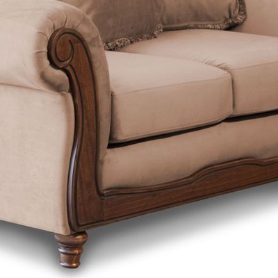 Imagen 2 del producto LIVING RIMINI 3-2 TELA VELVET BEIGE