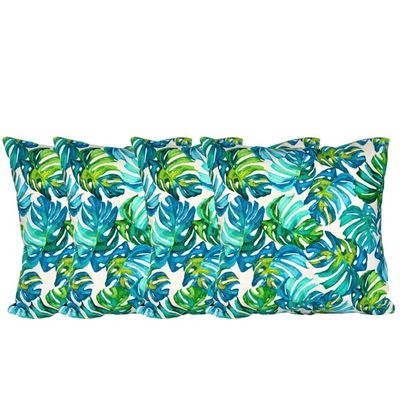 Set 4 cojines Lona Española Maldivas 50x50 TURQUESA