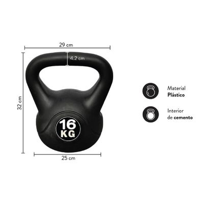 Imagen 2 del producto Kettlebell – Pesa Rusa 16 kg