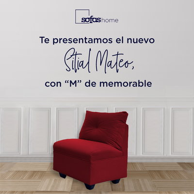 Imagen 2 del producto Butaca Mateo Chenille Rojo Pata Plastica 1C