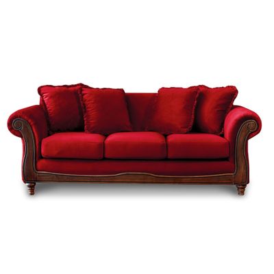 SOFA  RIMINI 3C TELA VELVET BURDEO