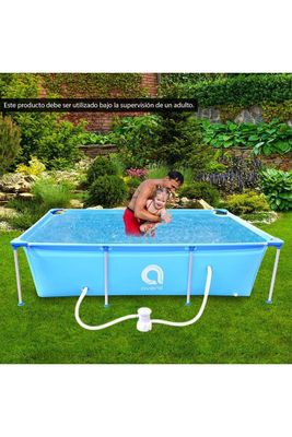 Imagen 2 del producto Piscina con Filtro 2612L 66x179x258 cm Celeste