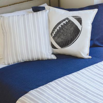 Imagen 2 del producto FUNDA COJÍN ALGODÓN PELOTA RUGBY 45X45