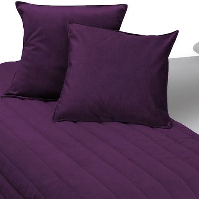 Imagen 2 del producto Piecera Con Fundas Sk Velvet Morado Reversible