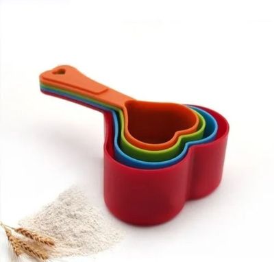 4 Unids Set Cuchara De Medición Corazón