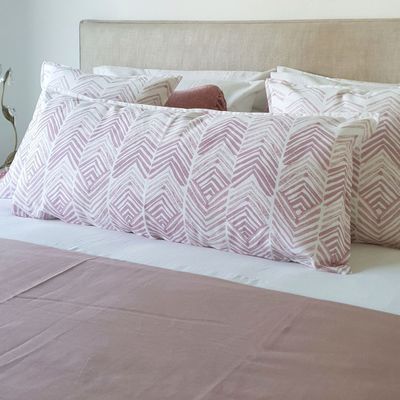 Imagen 2 del producto FUNDA COJÍN ALGODÓN ESPIGAS ROSA VIEJO XL