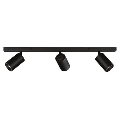 Imagen 2 del producto Foco Spot Para Cielo o Muro Porta 3xGU-10 Negro M