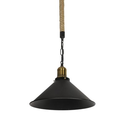 Imagen 2 del producto Lámpara Colgante Rústica Con Soquete Dorado Vintage E-27