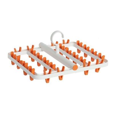 Colgador De Calcetín Y Ropa Interior 24 Clips Plegable