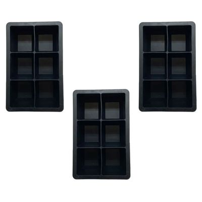 Imagen 1 del producto Pack 3 Cubetas de 6 Hielos XL silicona- Wayu