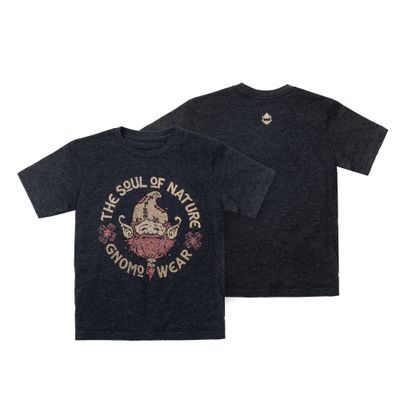 Polera ECO F-4 Heather Black Niño Gnomo