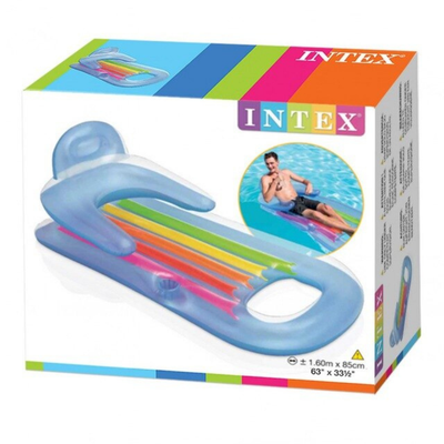 Imagen 2 del producto Flotador Inflable Asiento Respaldo 160x85 Cm Azul